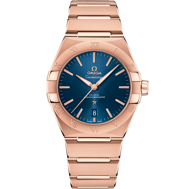 Omega Constellation 39 mm, Sedna™ gold on Sedna™ gold