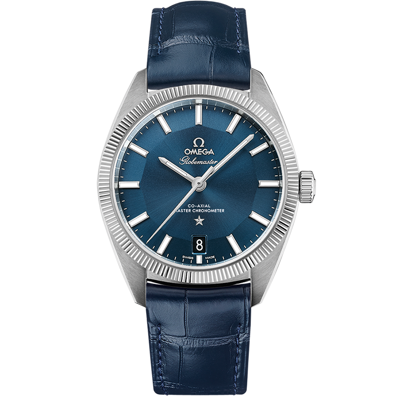 Omega Constellation Globemaster 39 mm, steel on leather strap