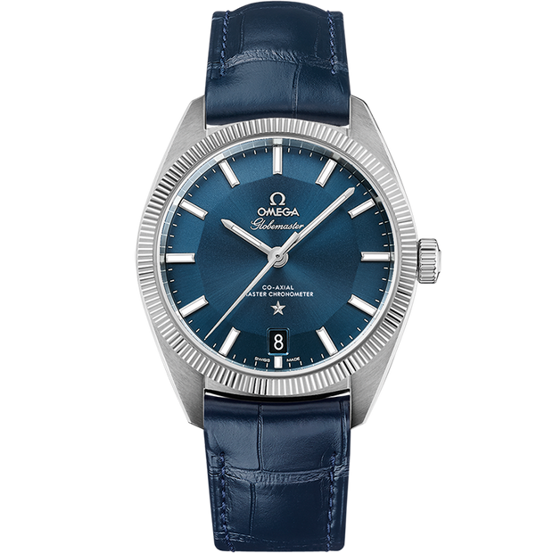 Omega Constellation Globemaster 39 mm, steel on leather strap