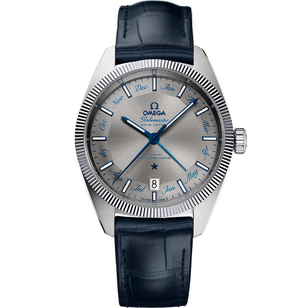 Omega Constellation Globemaster 41 mm, steel on leather strap