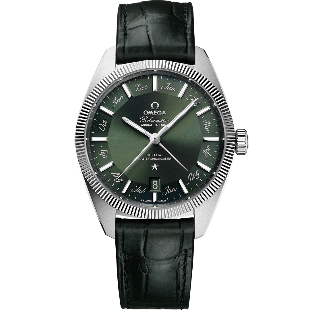 Omega Constellation Globemaster 41 mm, steel on leather strap