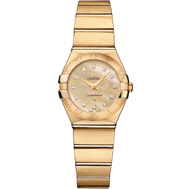 Omega Constellation 24 mm, yellow gold on yellow gold