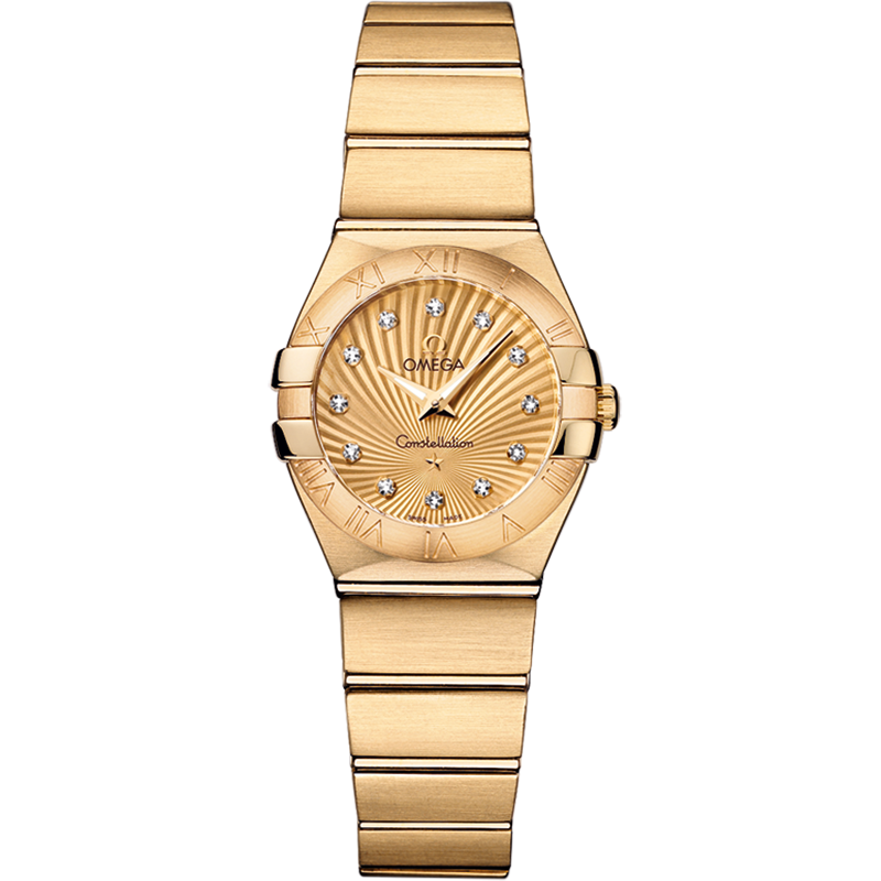 Omega Constellation 24 mm, yellow gold on yellow gold