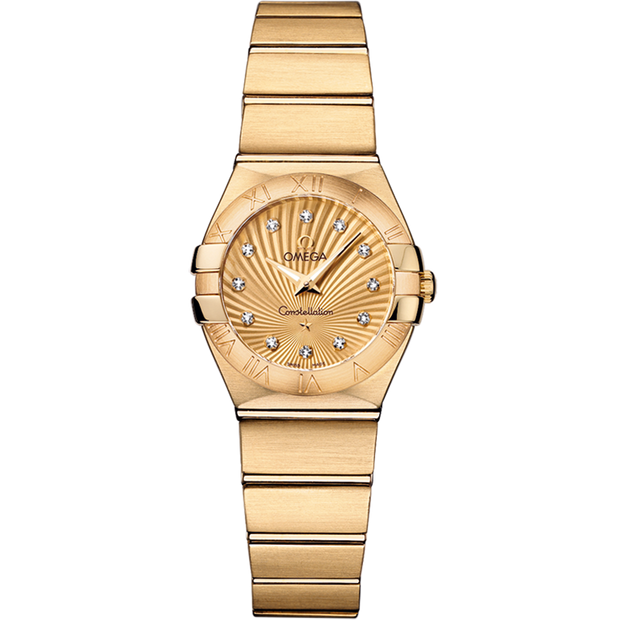 Omega Constellation 24 mm, yellow gold on yellow gold