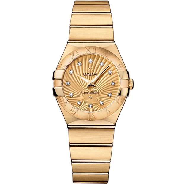 Omega Constellation 27 mm, yellow gold on yellow gold