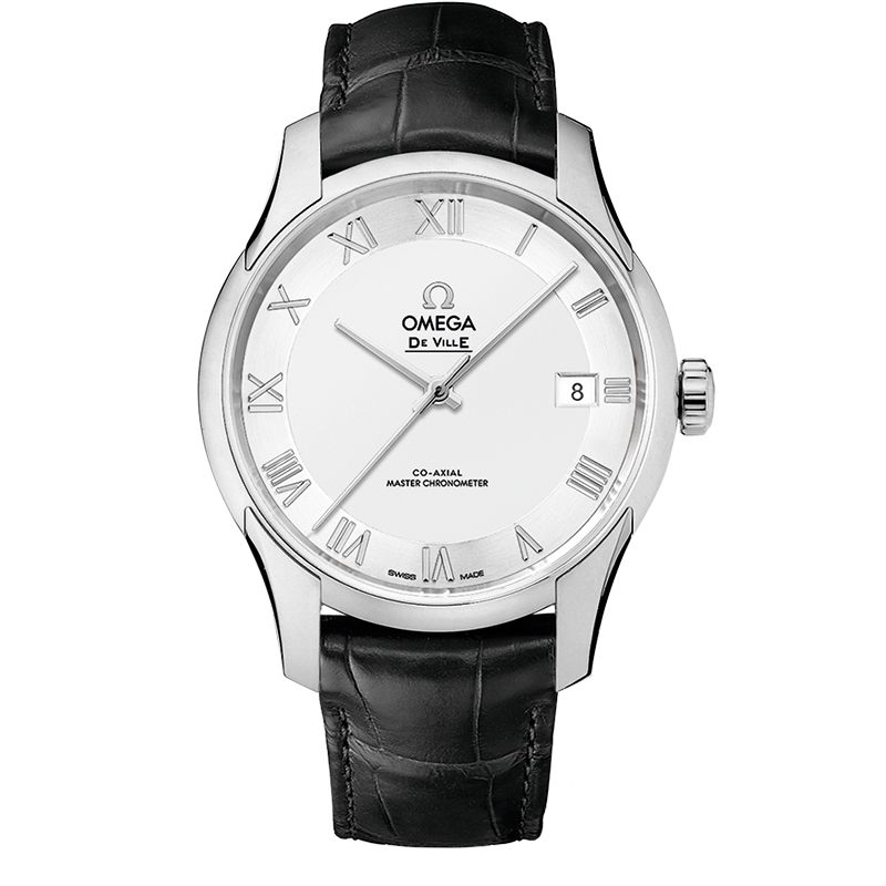 Omega De Ville Hour Vision 41 mm, steel on leather strap