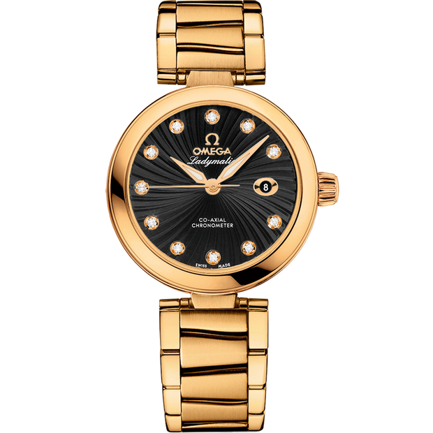 Omega De Ville Ladymatic 34 mm, yellow gold on yellow gold