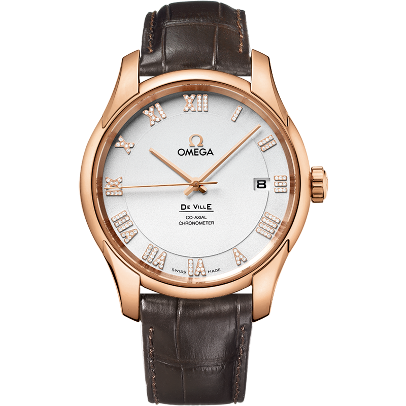 Omega De Ville De Ville 41 mm, red gold on leather strap