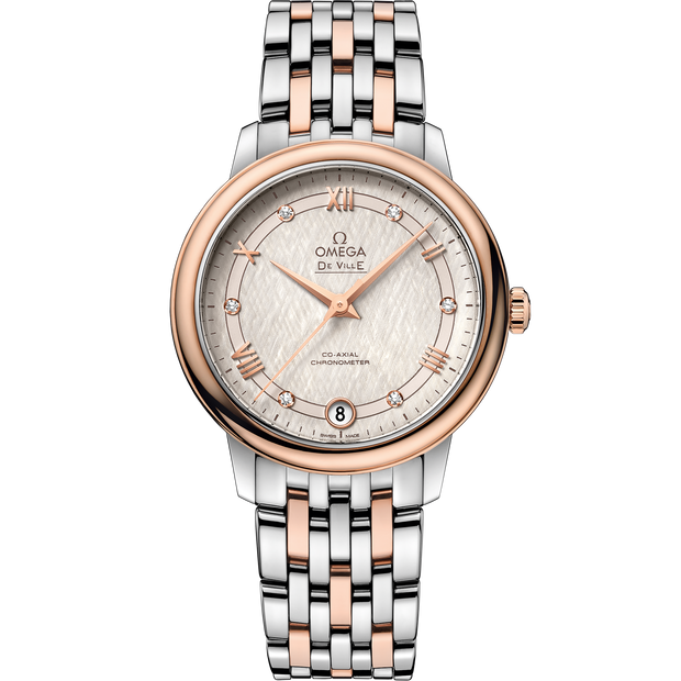 Omega De Ville Prestige 32.7 mm, steel - red gold on steel - red gold