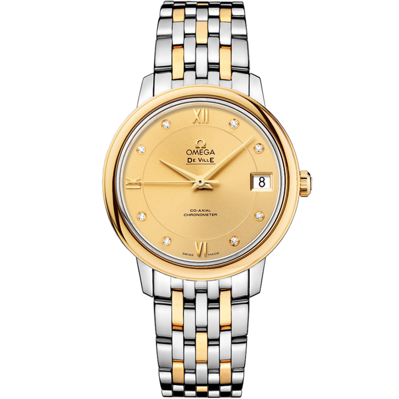 Omega De Ville Prestige 32.7 mm, steel - yellow gold on steel - yellow gold