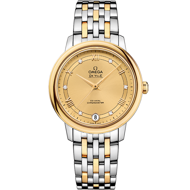 Omega De Ville Prestige 32.7 mm, steel - yellow gold on steel - yellow gold