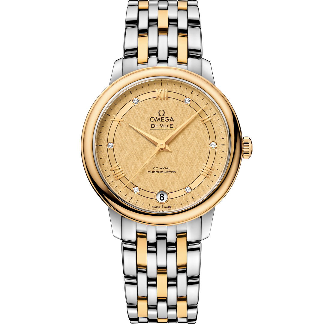 Omega De Ville Prestige 32.7 mm, steel - yellow gold on steel - yellow gold