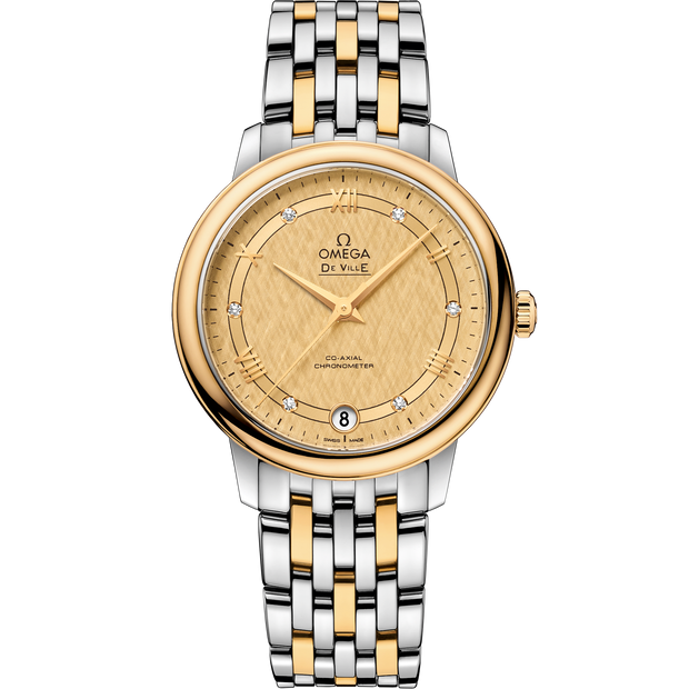 Omega De Ville Prestige 32.7 mm, steel - yellow gold on steel - yellow gold