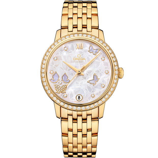 Omega De Ville Prestige 36.8 mm, yellow gold on yellow gold