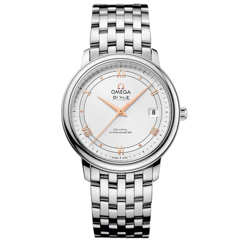 Omega De Ville Prestige 36.8 mm, steel on steel