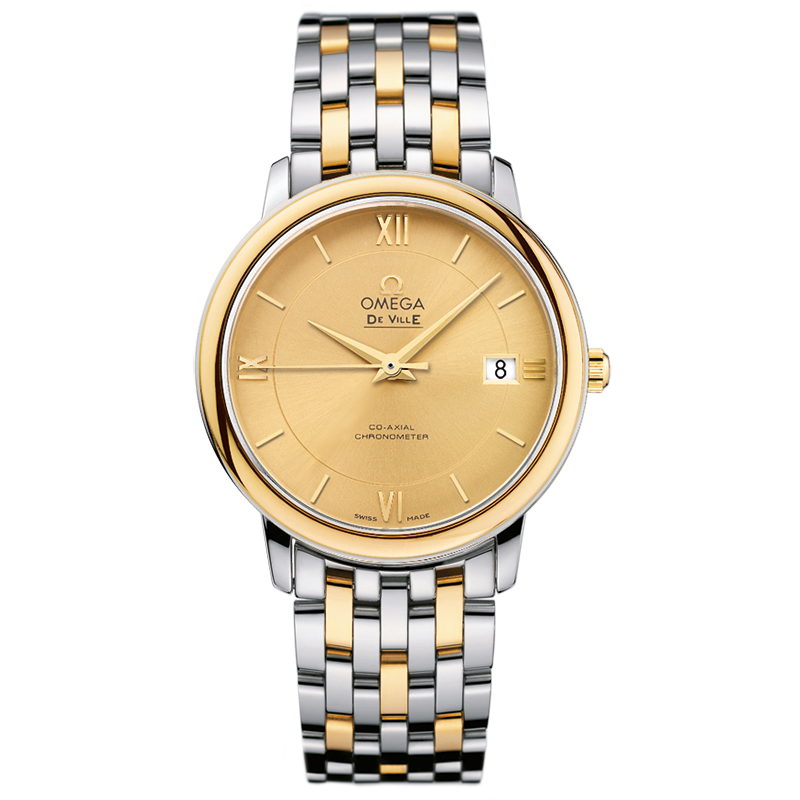 Omega De Ville Prestige 36.8 mm, steel - yellow gold on steel - yellow gold