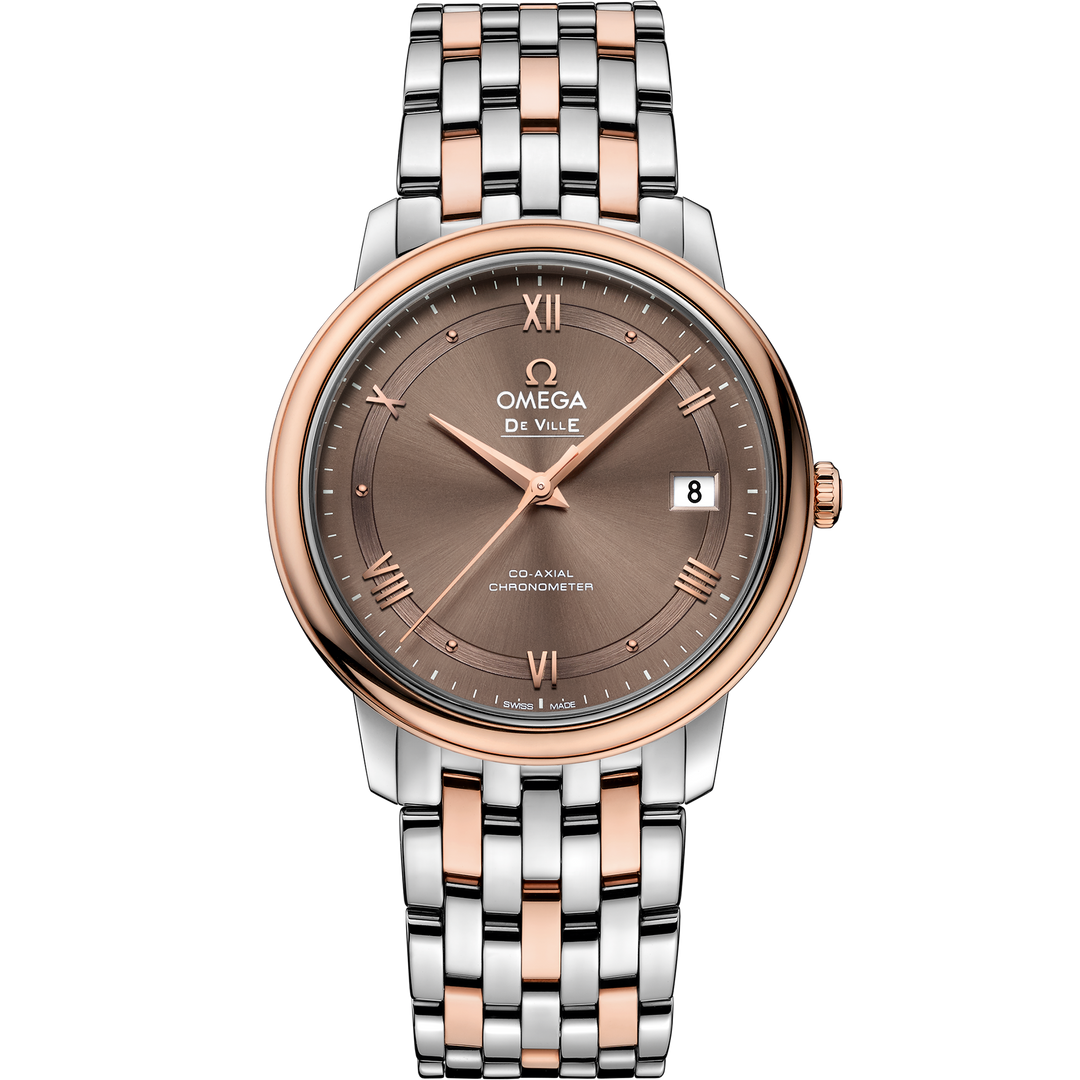 Omega De Ville Prestige 36.8 mm, steel - red gold on steel - red gold