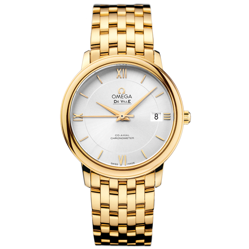 Omega De Ville Prestige 36.8 mm, yellow gold on yellow gold