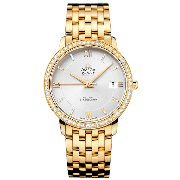 Omega De Ville Prestige 36.8 mm, yellow gold on yellow gold