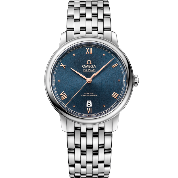 Omega De Ville Prestige 39.5 mm, steel on steel