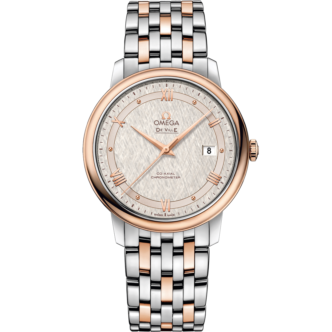 Omega De Ville Prestige 39.5 mm, steel - red gold on steel - red gold