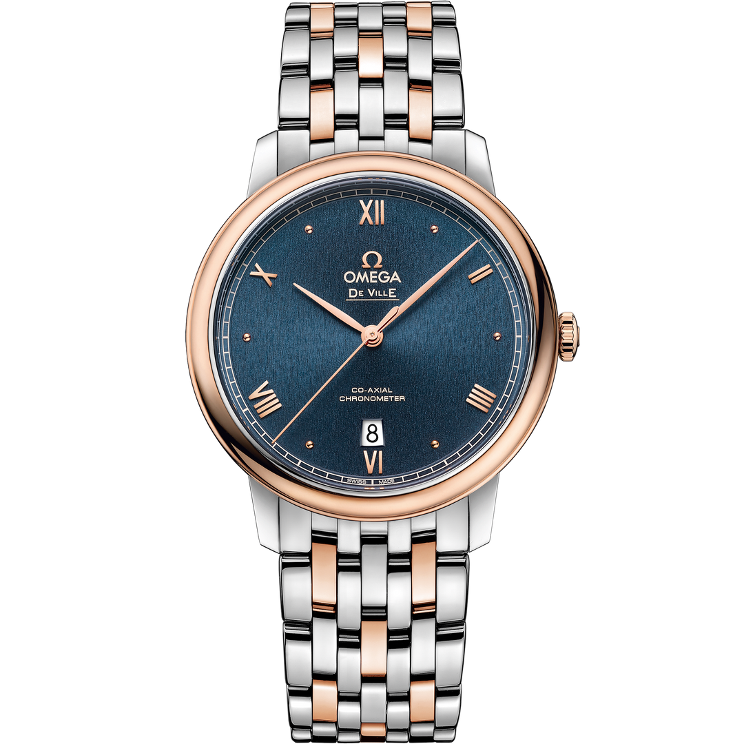 Omega De Ville Prestige 39.5 mm, steel - red gold on steel - red gold