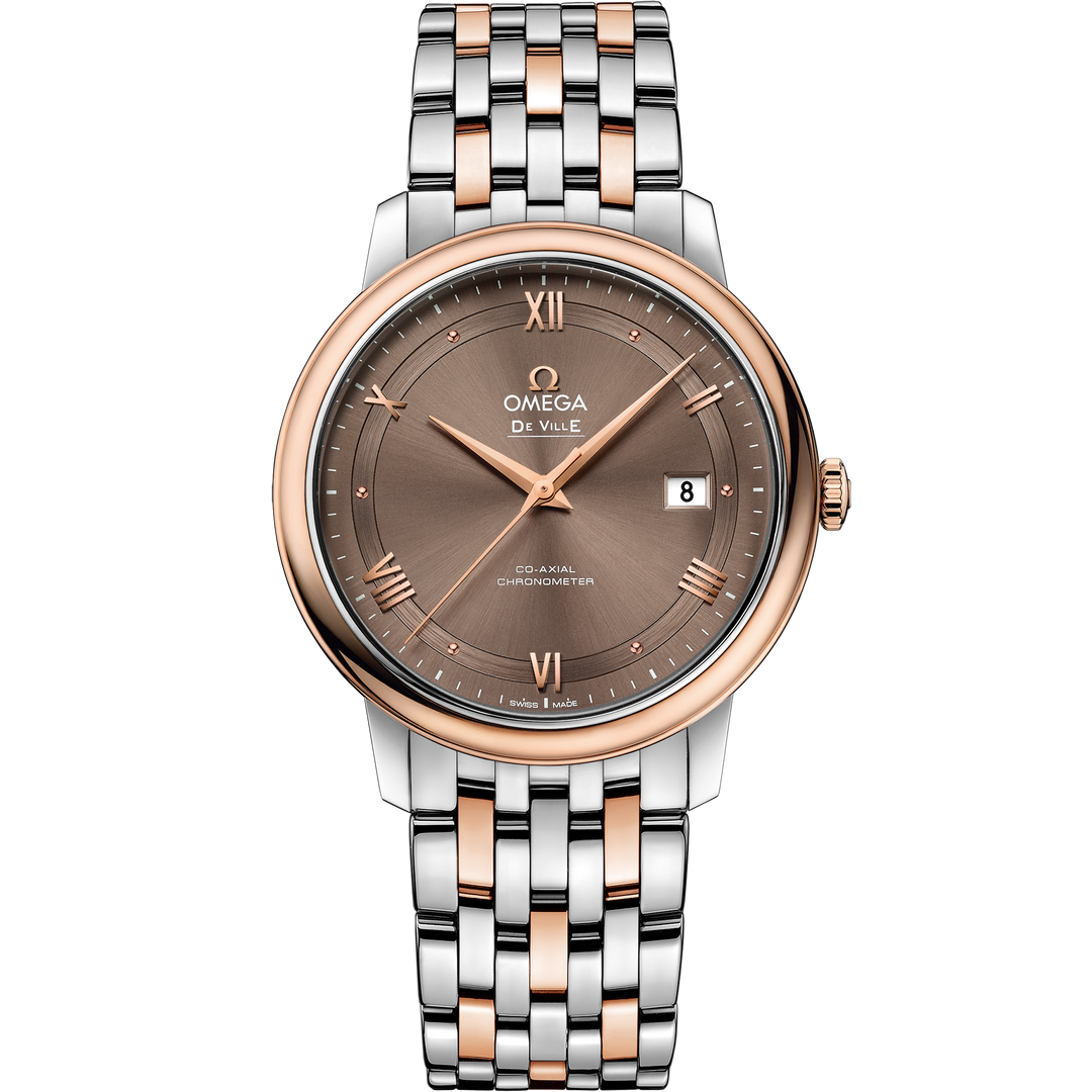 Omega De Ville Prestige 39.5 mm, steel - red gold on steel - red gold