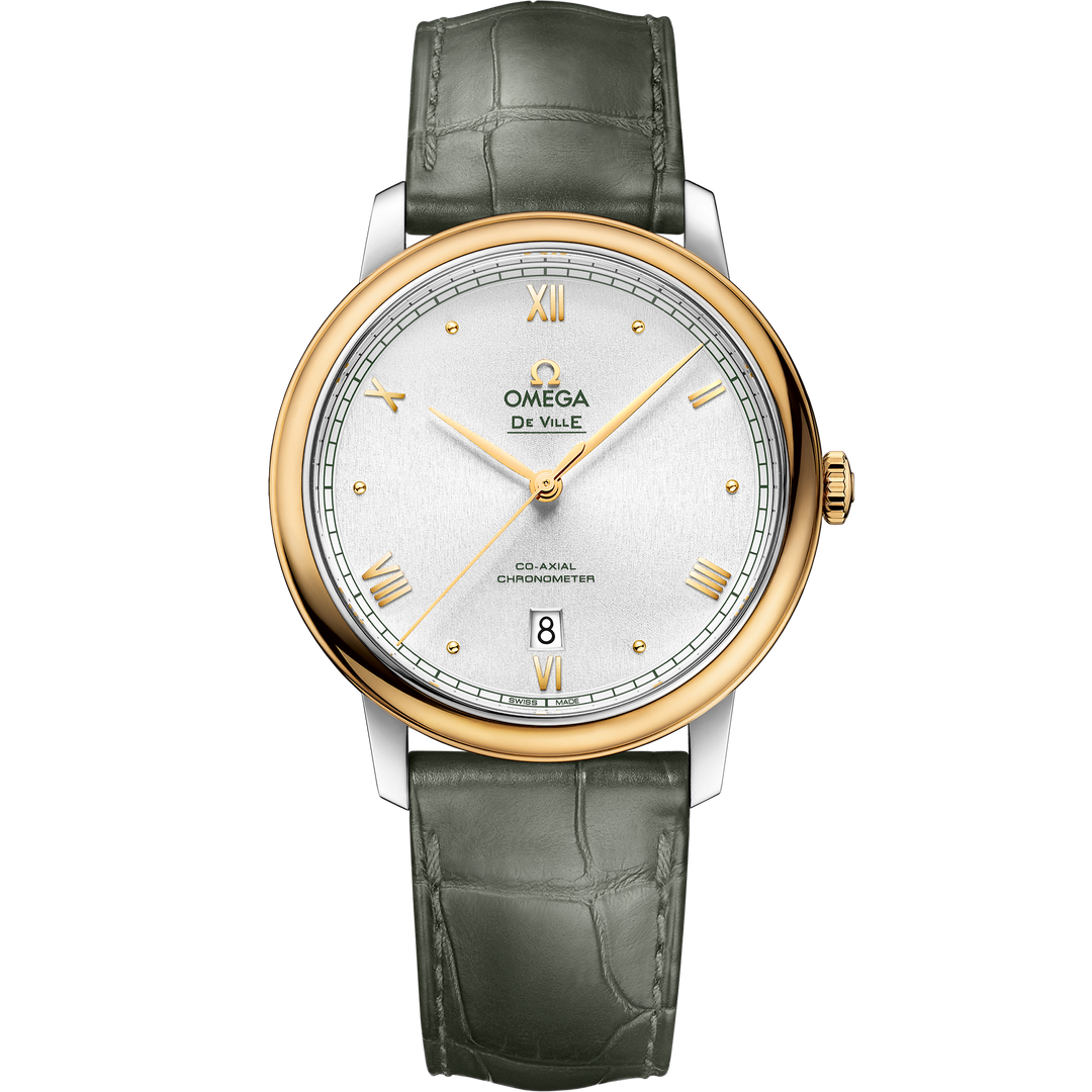 Omega De Ville Prestige 39.5 mm, steel - yellow gold on leather strap