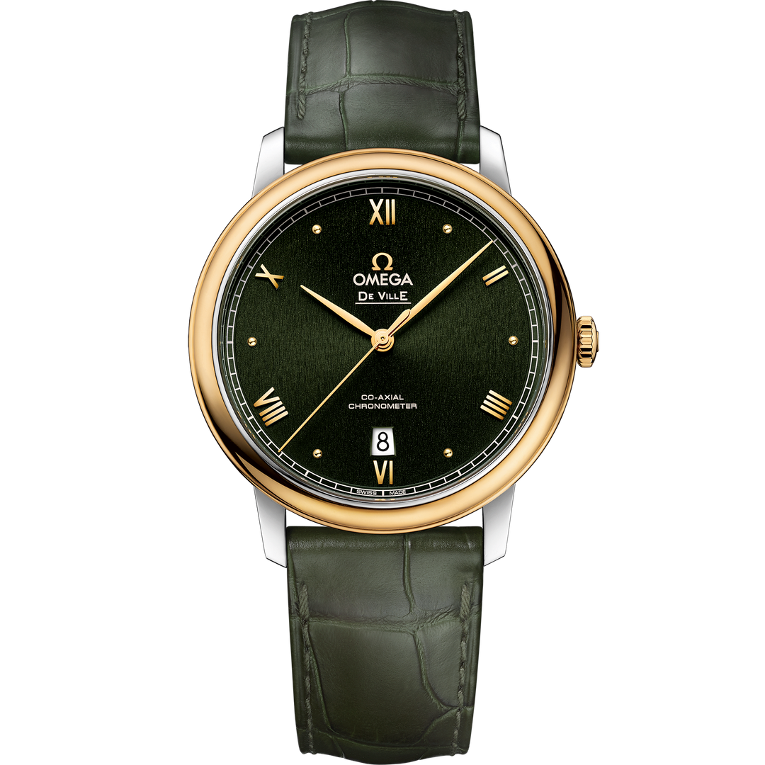 Omega De Ville Prestige 39.5 mm, steel - yellow gold on leather strap