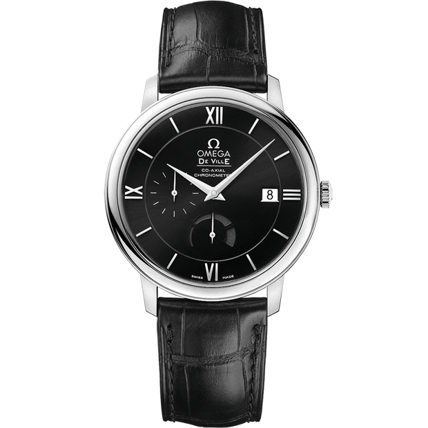 Omega De Ville Prestige 39.5 mm, steel on leather strap