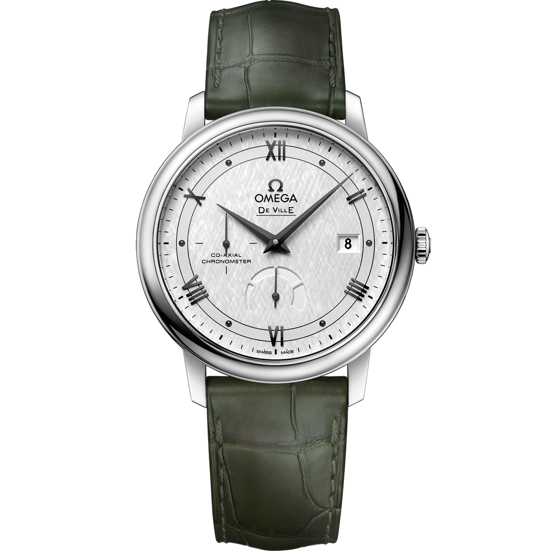 Omega De Ville Prestige 39.5 mm, steel on leather strap