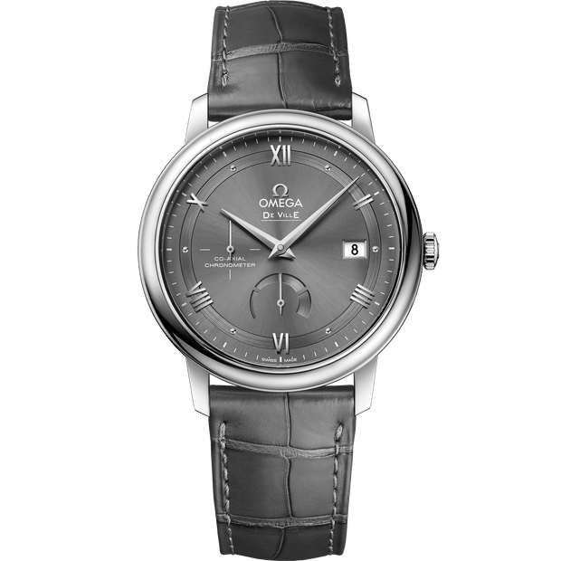 Omega De Ville Prestige 39.5 mm, steel on leather strap