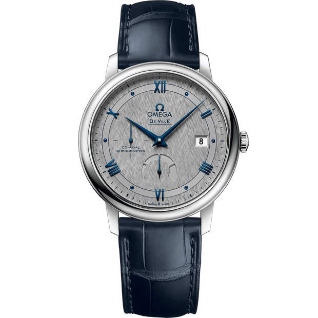 Omega De Ville Prestige 39.5 mm, steel on leather strap