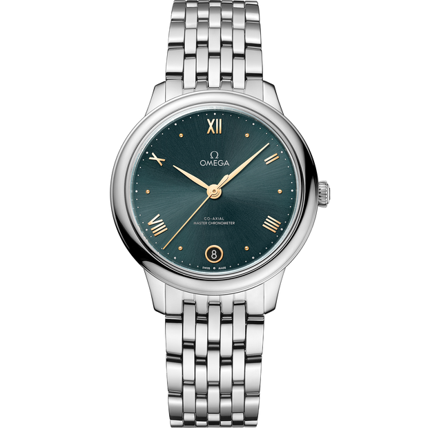 Omega De Ville Prestige 34 mm, steel on steel