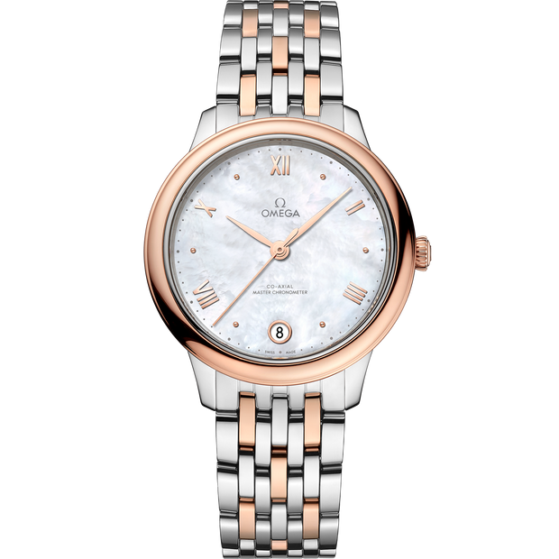 Omega De Ville Prestige 34 mm, steel - Sedna™ gold on steel - Sedna™ gold