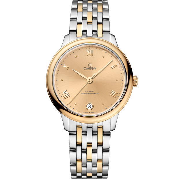 Omega De Ville Prestige 34 mm, steel - yellow gold on steel - yellow gold