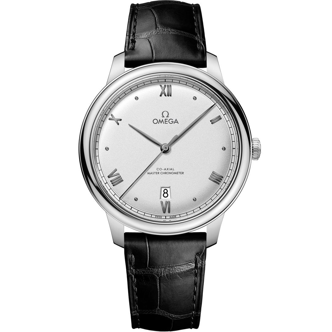 Omega De Ville Prestige 40 mm, steel on leather strap