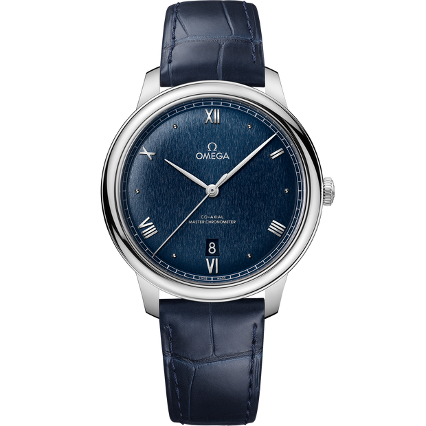 Omega De Ville Prestige 40 mm, steel on leather strap