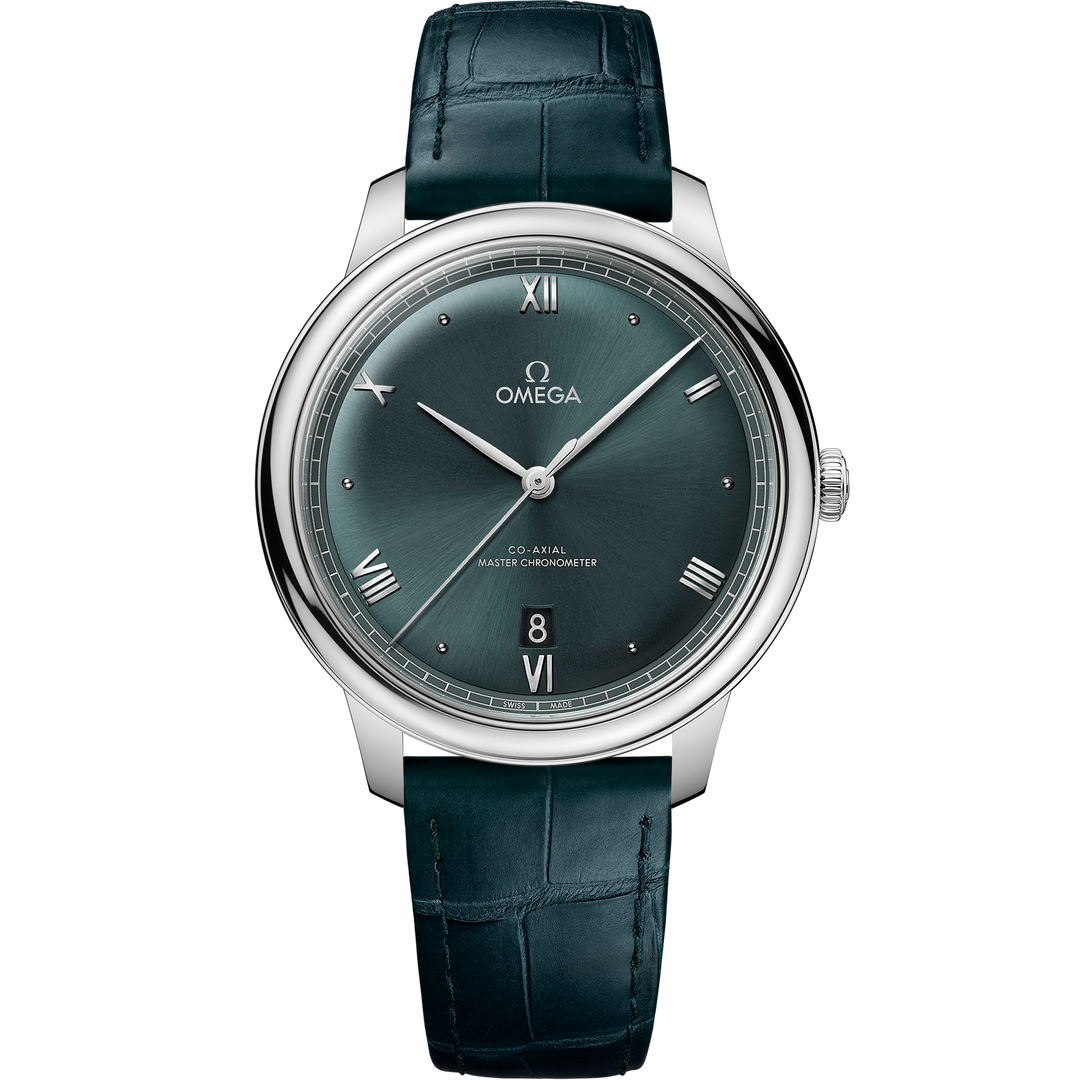 Omega De Ville Prestige 40 mm, steel on leather strap