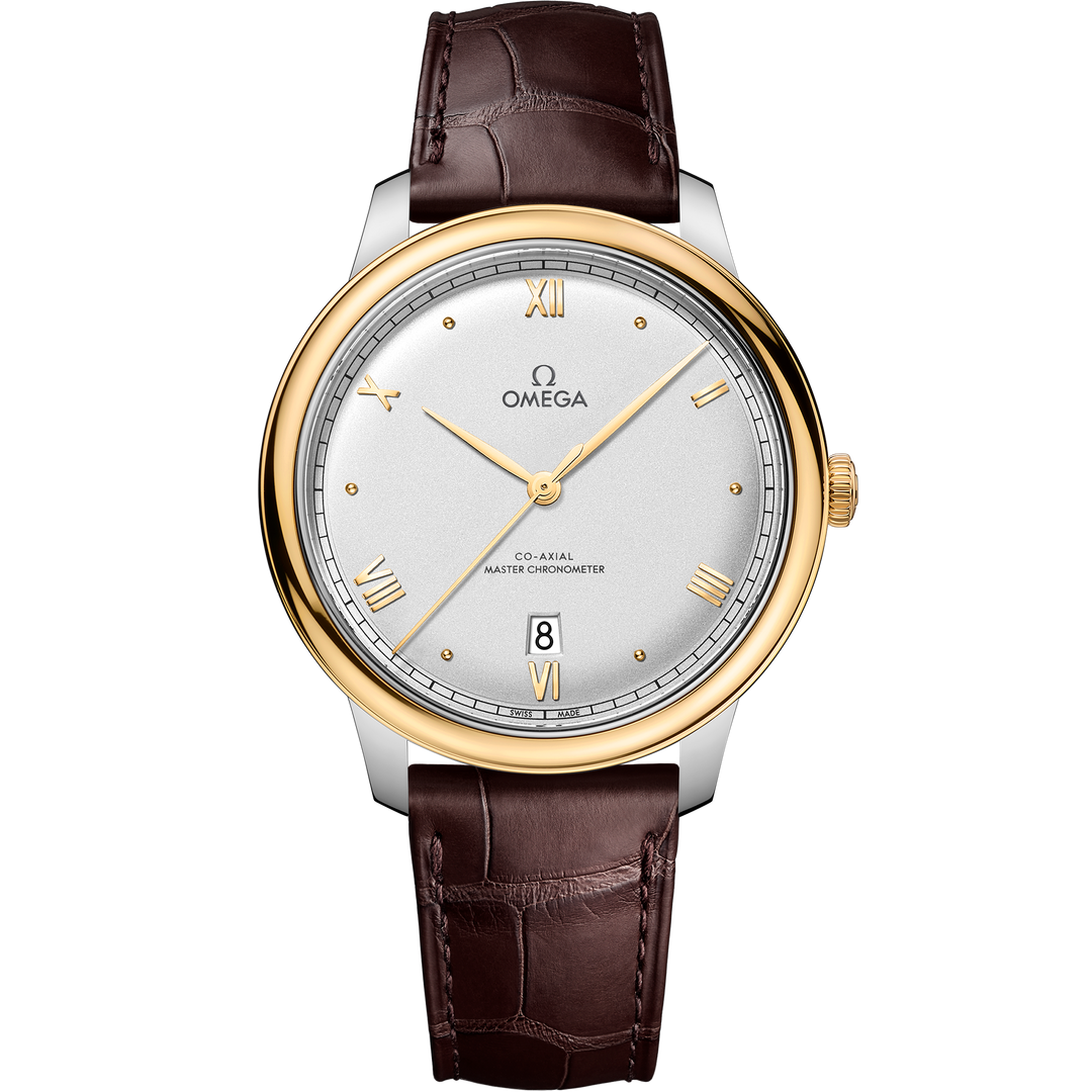 Omega De Ville Prestige 40 mm, steel - yellow gold on leather strap