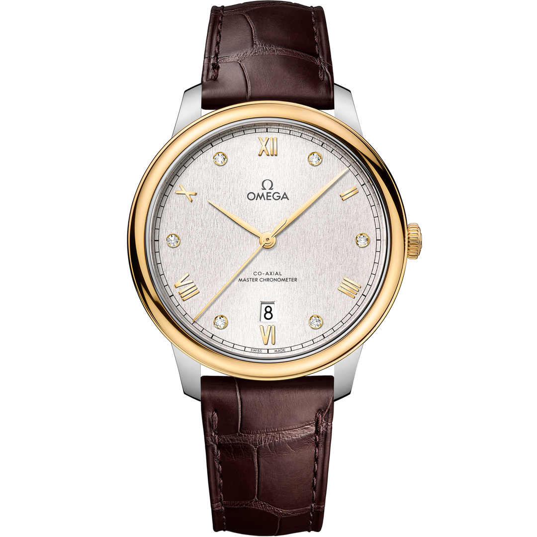 Omega De Ville Prestige 40 mm, steel - yellow gold on leather strap