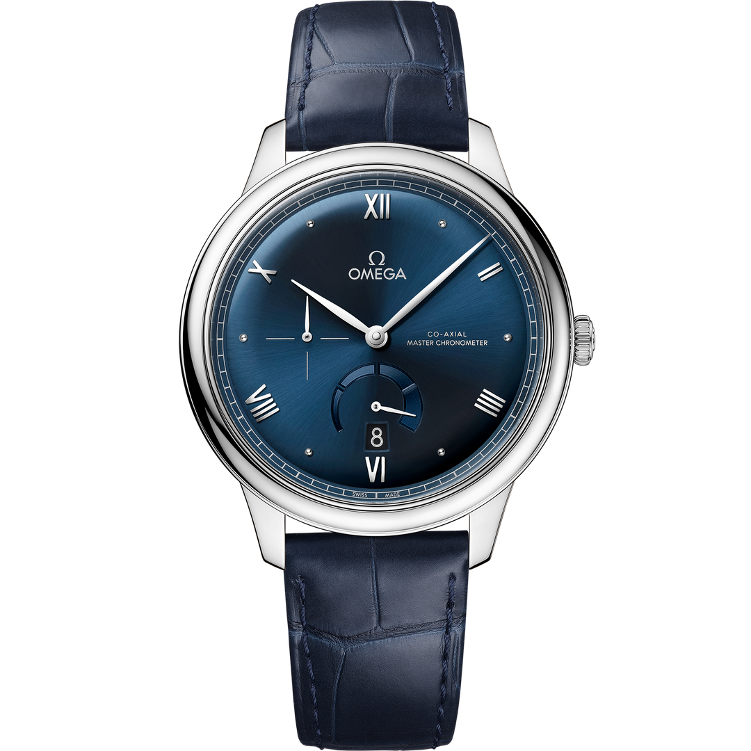 Omega De Ville Prestige 41 mm, steel on leather strap