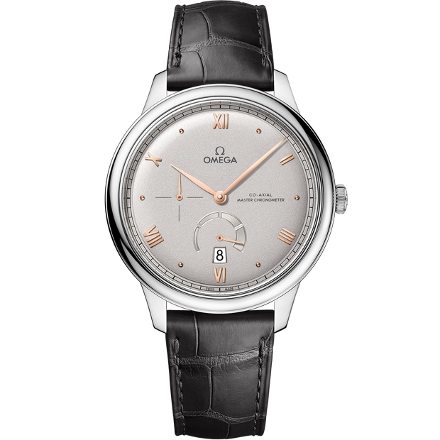 Omega De Ville Prestige 41 mm, steel on leather strap