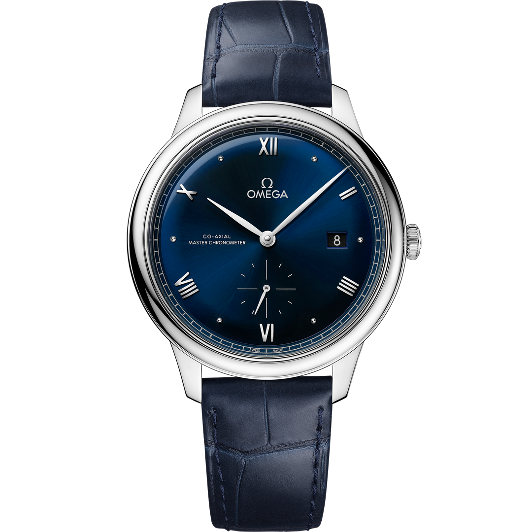 Omega De Ville Prestige 41 mm, steel on leather strap