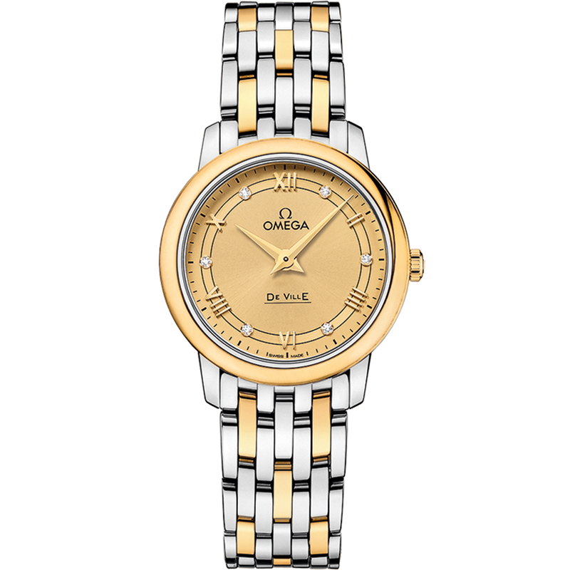 Omega De Ville Prestige 27.4 mm, steel - yellow gold on steel - yellow gold