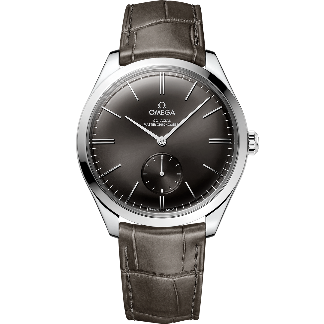 Omega De Ville Trésor 40 mm, steel on leather strap