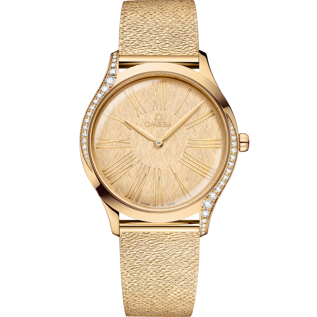 Omega De Ville Trésor 36 mm, Moonshine™ gold on Moonshine™ gold