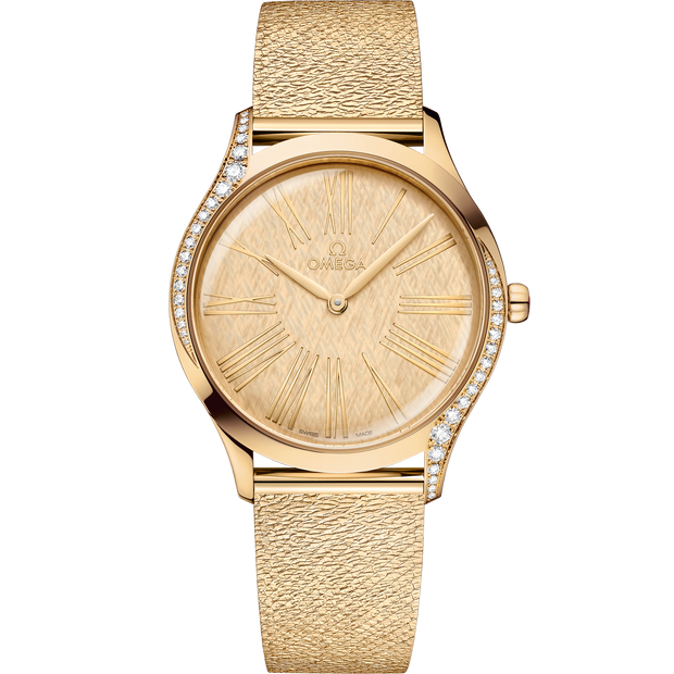 Omega De Ville Trésor 36 mm, Moonshine™ gold on Moonshine™ gold