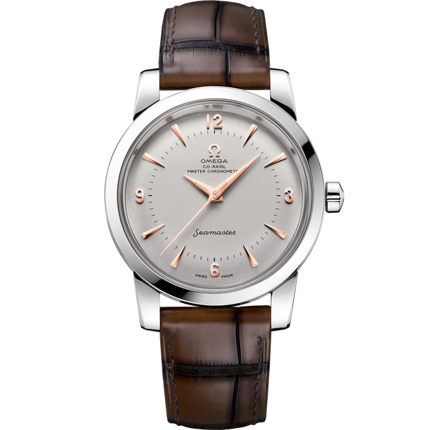 Omega Seamaster Seamaster 1948 38 mm, platinum on leather strap