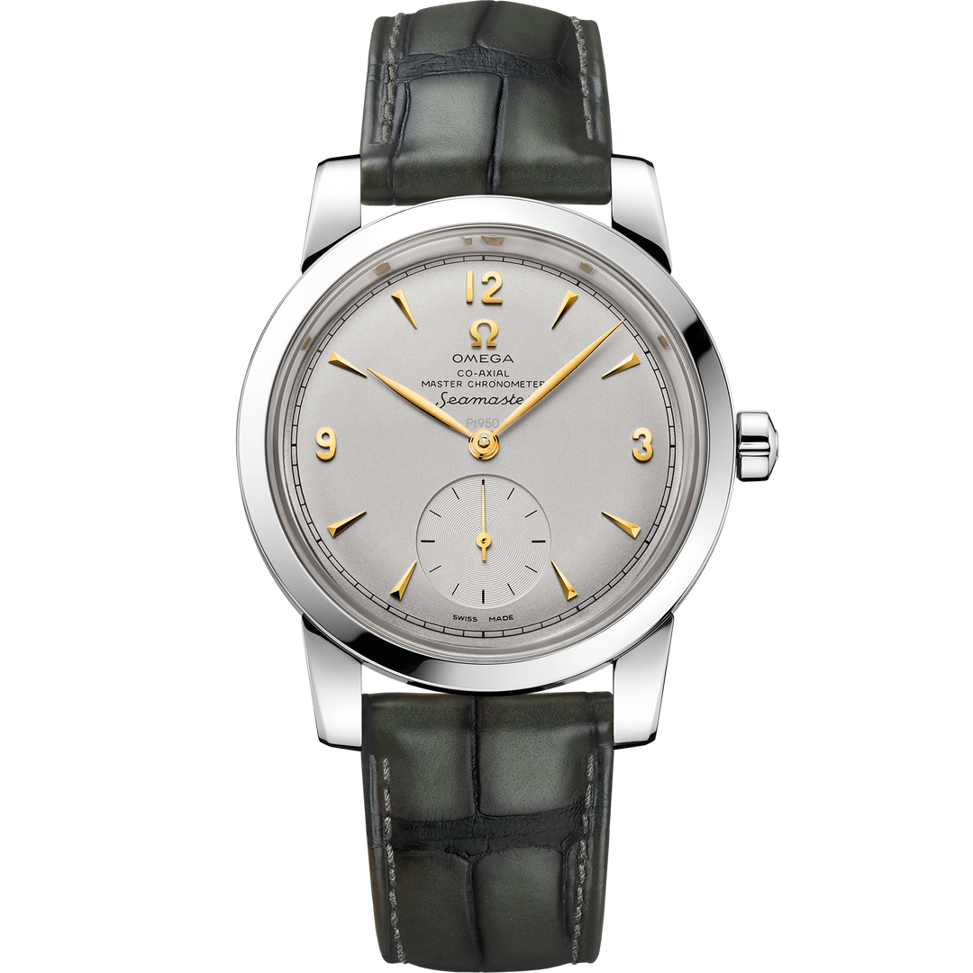 Omega Seamaster Seamaster 1948 38 mm, platinum on leather strap